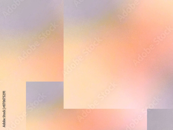 Fototapeta Contemporary style shadow pastel orange peach grey abstract gradient geometric square minimal business concept decorative background texture web template design banner graphic presentation cover 