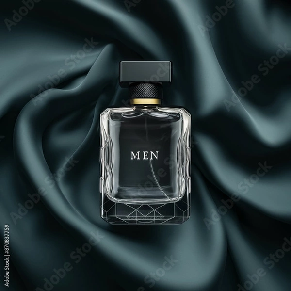 Fototapeta an empty perfume bottle designed for men