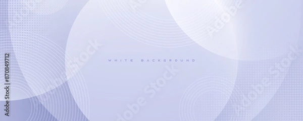 Fototapeta Modern abstract light silver background elegant circle shape design