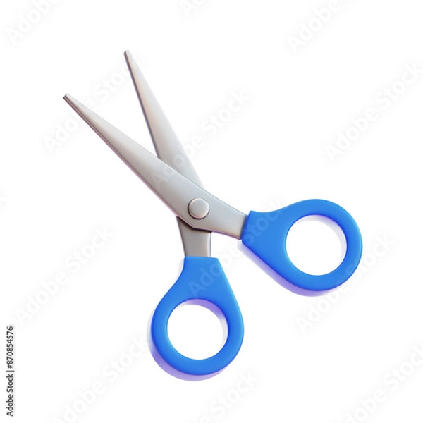 Obraz scissors 3d illustration