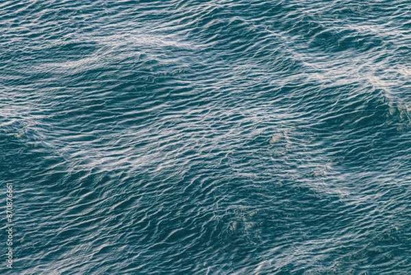 Obraz Rippled pattern of waves on ocean, Drake Passage, approaching Patagonia, South America. 
