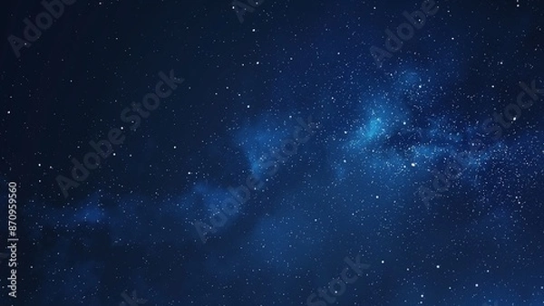 Obraz Blue sky starry night background