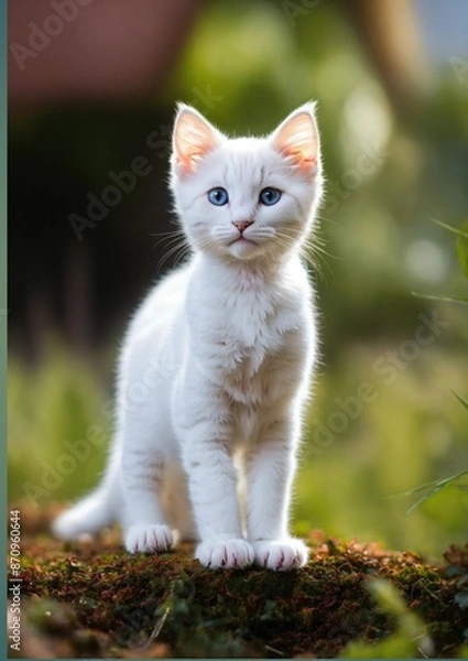 Obraz cat on the grass