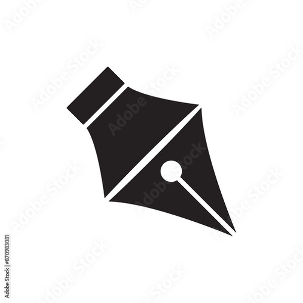 Obraz Pen Tool Icon Vector Illustration Flat Design