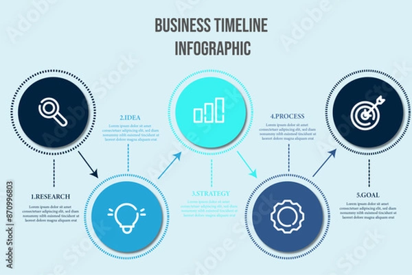 Obraz Circle Diagram infographic 6