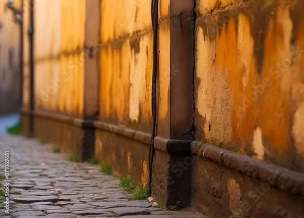 Obraz Old building walls. Generative AI