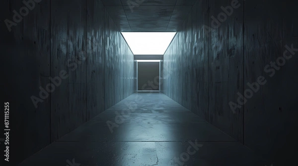 Obraz A long dark corridor