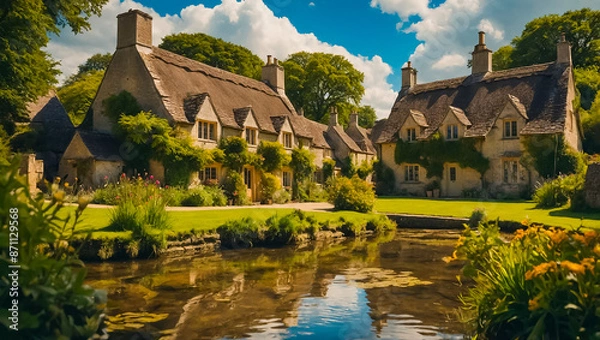 Obraz Bibury village UK heritage
