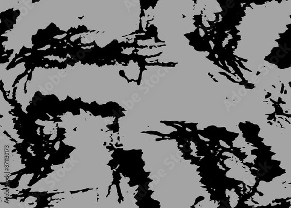 Fototapeta Full seamless black and white shapes pattern vector for decoration. Texture design for textile fabric printing and wallpaper. For fashion and home design.