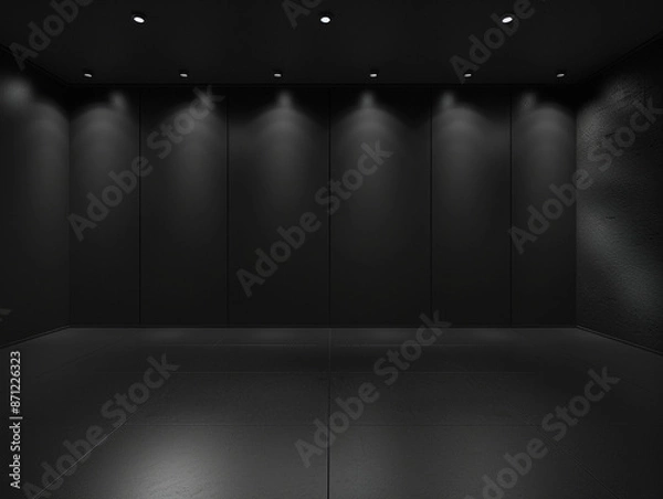 Fototapeta Dark and Empty Museum Background