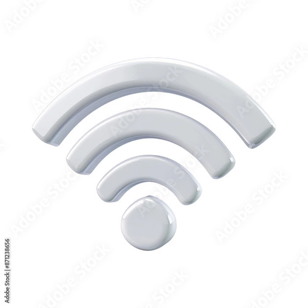 Obraz 3D Wifi Symbol