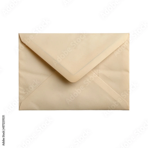 Fototapeta Closed Beige Envelope