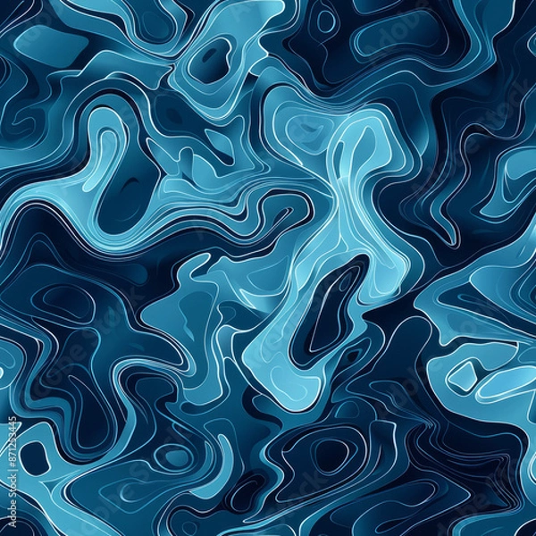 Obraz Seamless pattern abstract retro dramatic abstract background acrylic pop painting style background wallpaper backdrop swirling groovy retro pattern fluid liquid art look 