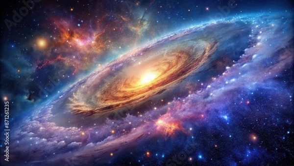 Fototapeta Galaxy background with cosmic nebula and deep space, galaxy, background, cosmic, nebula, deep space, stars, universe