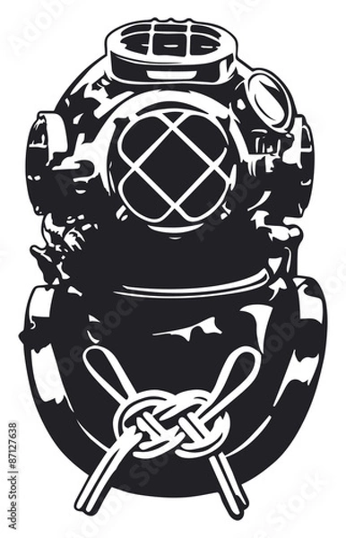 Fototapeta diving suit vector draw
