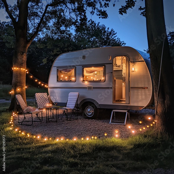 Obraz camping in the park