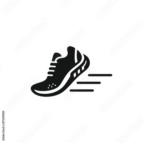 Obraz Running shoes icon vector. EPS 10 editable vector