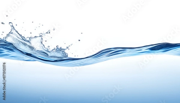 Fototapeta  시원한 물결 패턴 무늬-ppt배경(Cool Waves Pattern Motifs PPT Background)