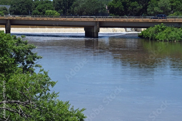 Obraz Bridge on Little Missouri River