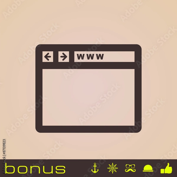Fototapeta icon browser