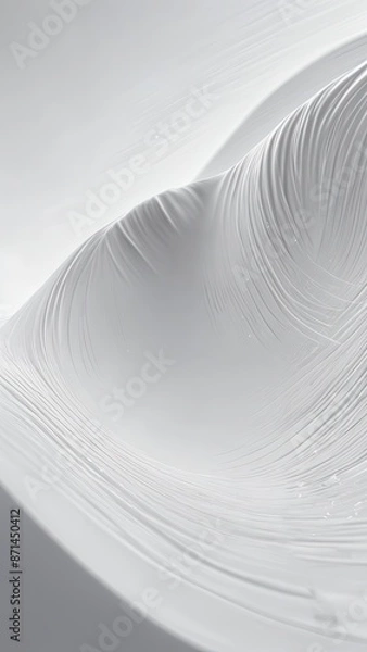 Obraz AI White Background Abstract - Portrait