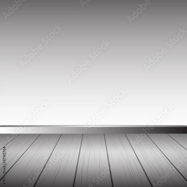 Obraz grey wood Vector Background Texture