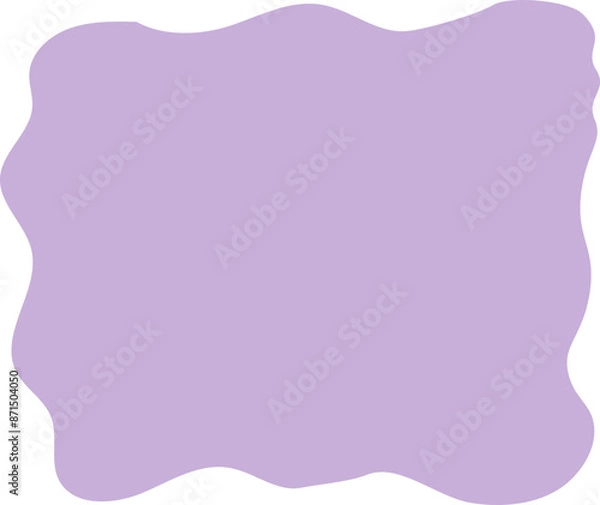 Fototapeta paper quote frames, quote text box, empty form with wavy edge. Dilog or title border. Hand drawn speech bubble. 