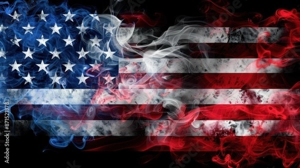 Obraz Abstract USA Flag Art