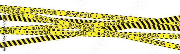 Fototapeta Police Line Illustration