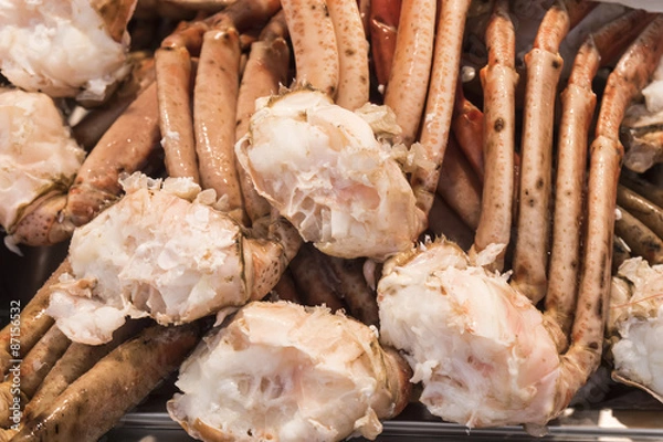 Fototapeta Crab legs, shellfish