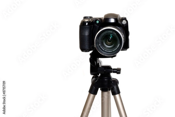 Fototapeta Camera on the tripod