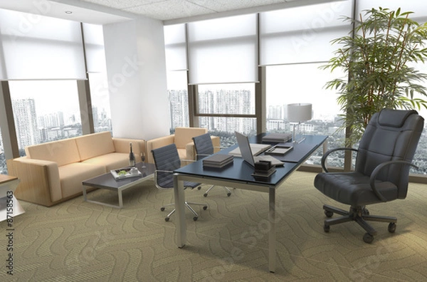 Fototapeta Office Photorealistic Render