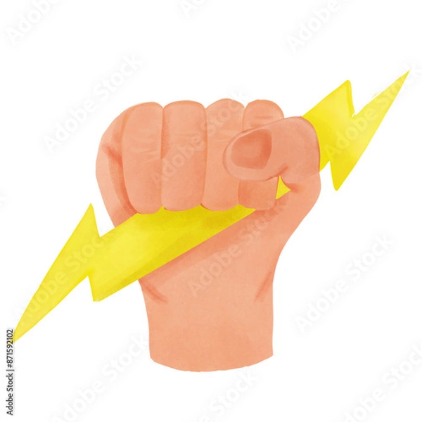 Obraz hand with thunder