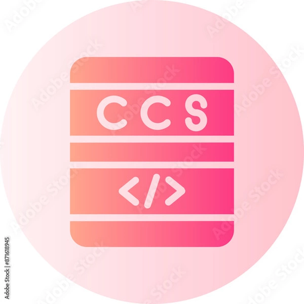 Fototapeta css gradient icon