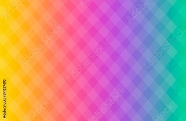 Fototapeta グラデーションにダイヤ背景