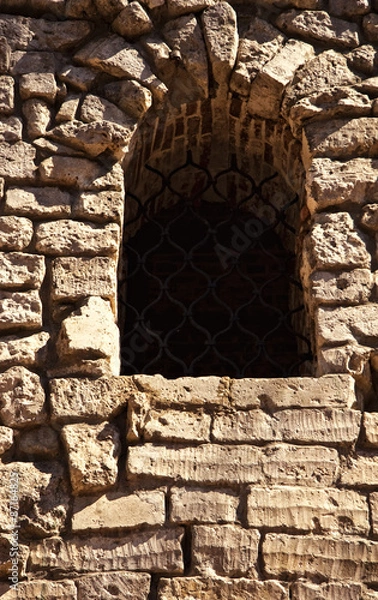 Obraz Gothic window with a lattice