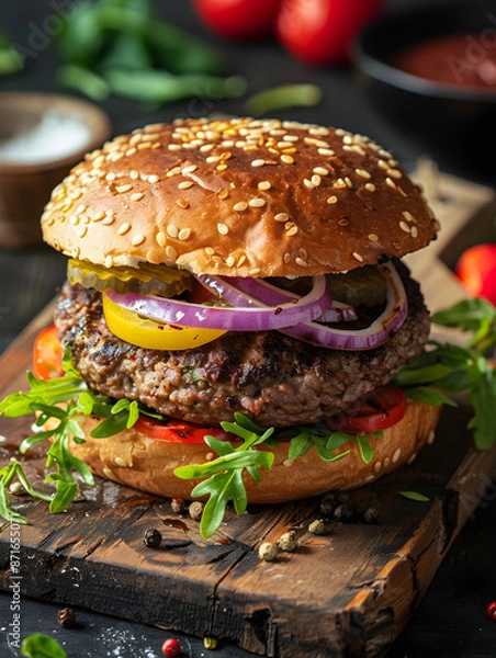 Fototapeta Beef-Burger