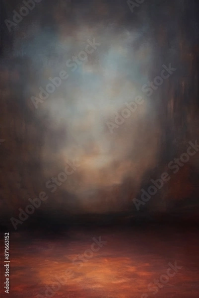 Fototapeta Old master portrait background. Oil painting texture photography backdrop