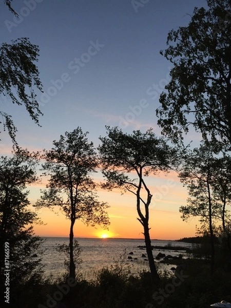 Fototapeta Sunset on the seaside