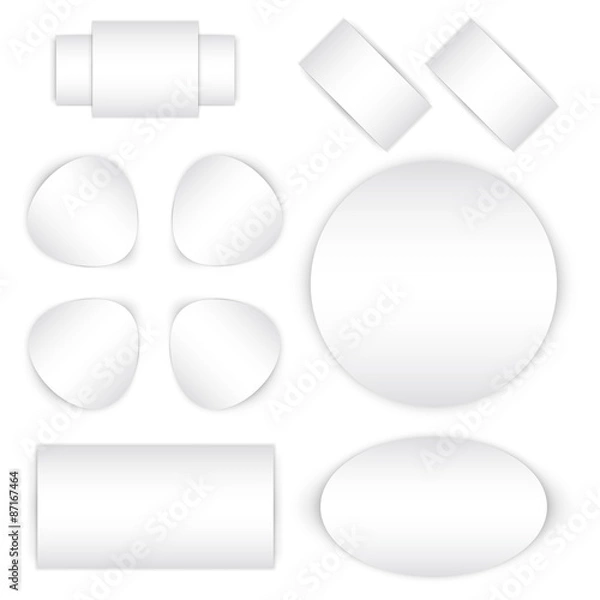Obraz Abstract Creative concept vector empty speech bubbles set. For