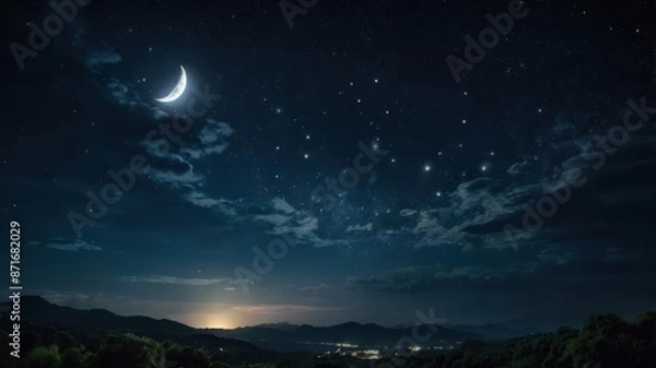 Obraz lighthouse at night 