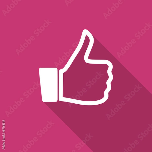 Obraz like flat design modern icon