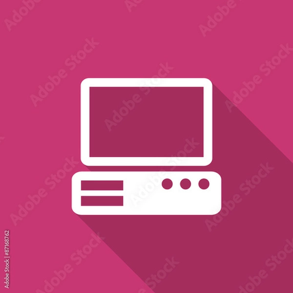 Fototapeta computer flat design modern icon