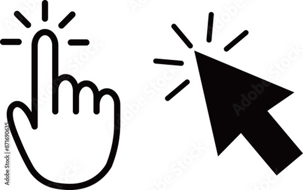 Fototapeta 選択　カーソル　アイコン