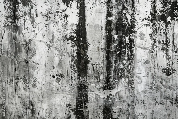 Fototapeta This is a texture of metal with scratches and cracks that can be used as a background