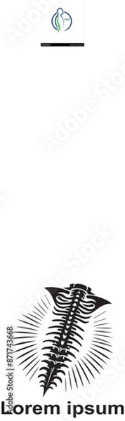 Fototapeta spine logo design 