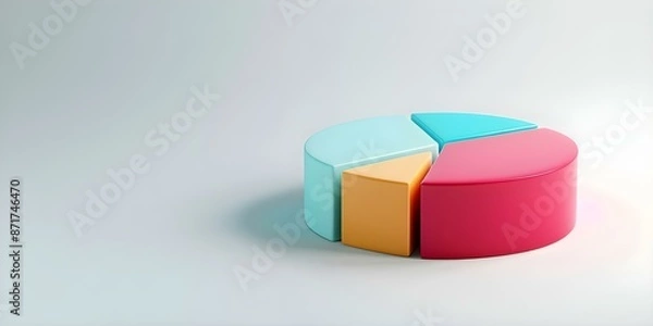 Fototapeta Exploring Consumer Behavior Psychology Through a 3D Infographic. Concept Consumer Behavior, Psychology, 3D Infographic, Marketing Strategies, Buyer Decision Making