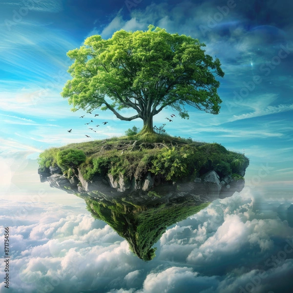 Obraz Arbre dans les nuages