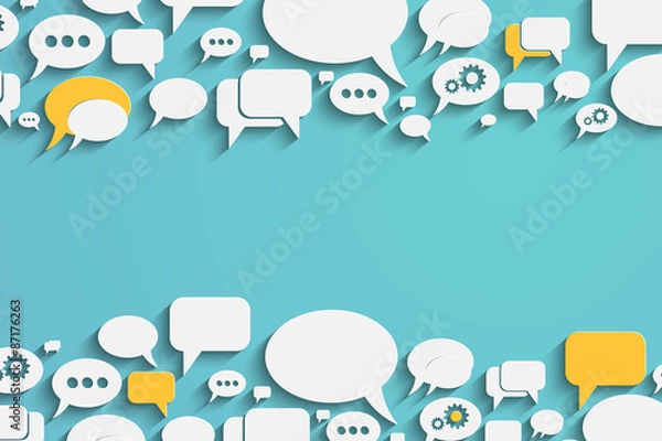 Obraz Speech bubbles and dialog balloons