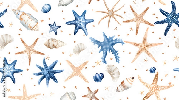 Fototapeta sea ​​life pattern